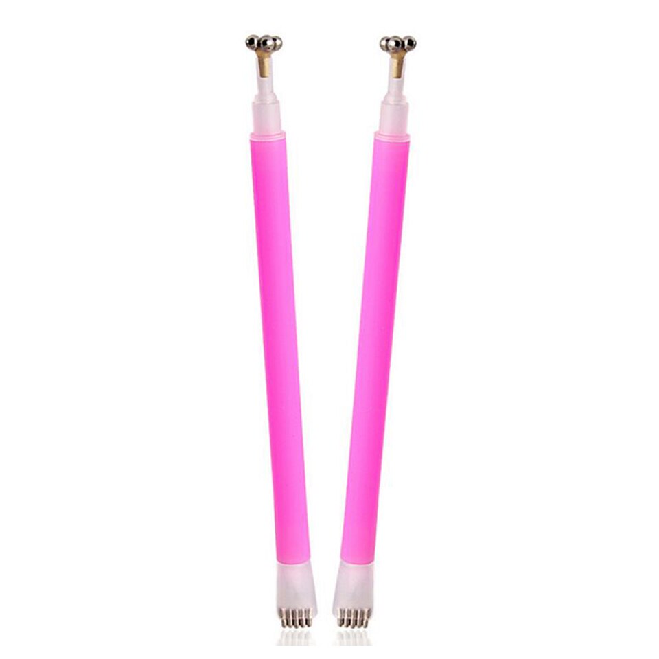 1PC Dubbele Hoofden Tweekoppige Bloem Magnetische Pennen Voor DIY Nail Art Magic Stick 3D Katten Ogen UV gel Polish Brush Acryl Gereedschap