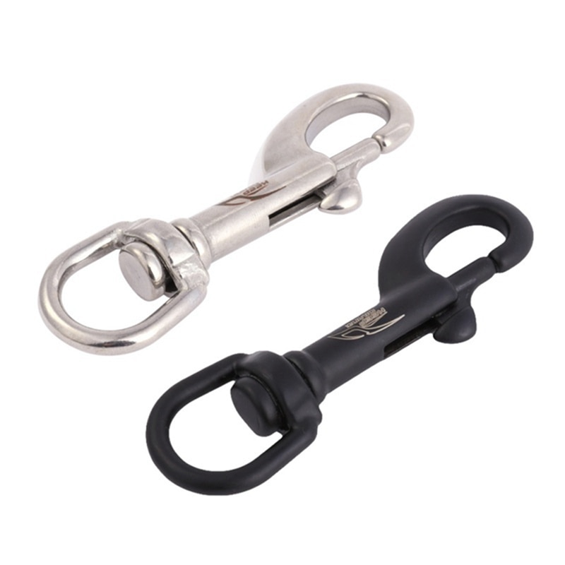 316 Stainless Steel Bolt Snap Hook Clip Diving single Hook 75/90/100mm BCD Tool & double hook 90/100/115mm Diving Pool Equipment