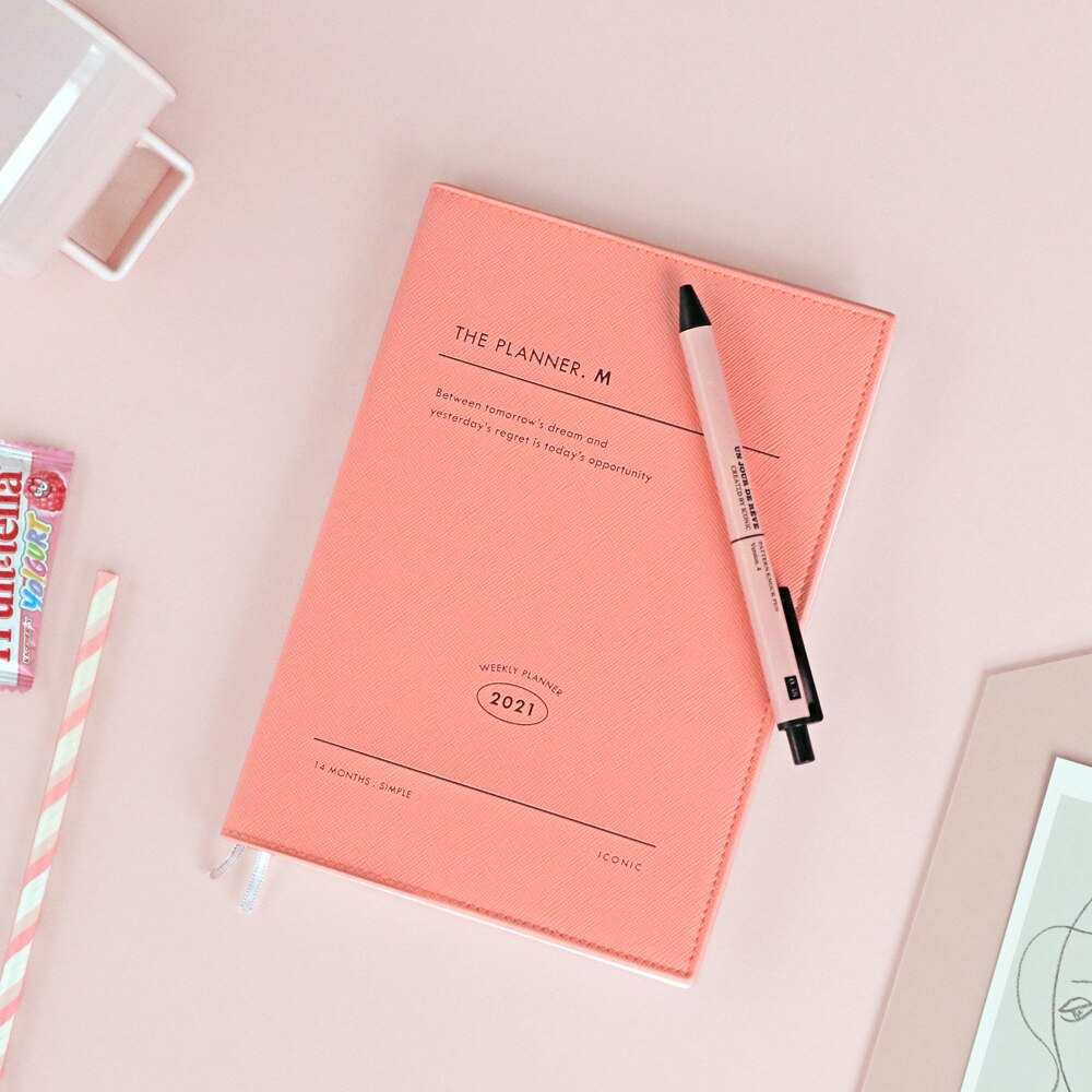 le planificateur Cool bref bureau mensuel hebdomadaire Agenda 176P 148*203*15mm planificateur cahier Journal
