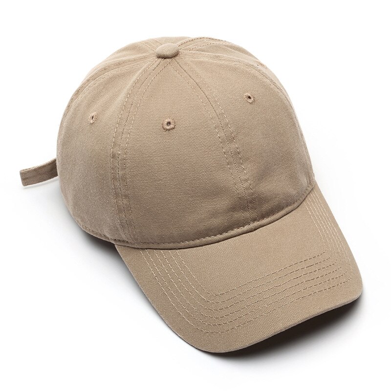 Boné de beisebol de alta qualidade para homens e mulheres moda algodão cor sólida chapéu lavável casual snapback chapéu atacado