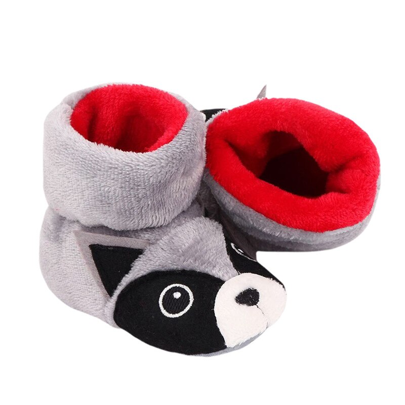 Cartoon Schattige Kleine Baby Snowboots Winter Warm Animal Laarsjes Soft Sole Anti-Slip Baby Prewalkers Katoen Laarzen Voor baby