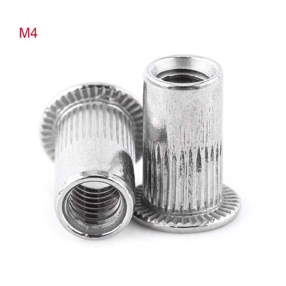 Écrous à Rivet aveugle en acier inoxydable | En acier inoxydable, tête plate, insérer un écrou à Rivet, vis de réparation, accessoires la meilleure offre 20 pièces