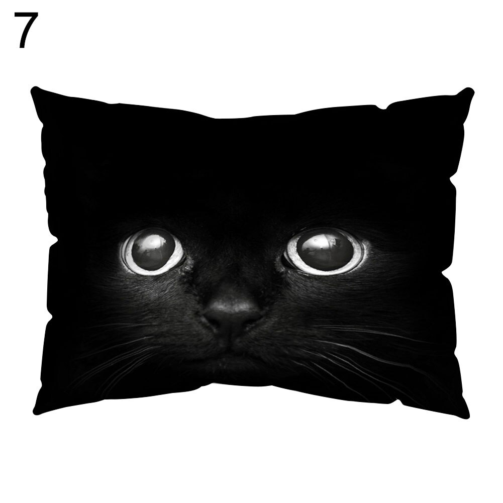 50cm*30cm kat blomst fugl himmel blad kamera pude hjemme stol sofa indretning håndvaskbar ingen lugt letvægts pude: 7