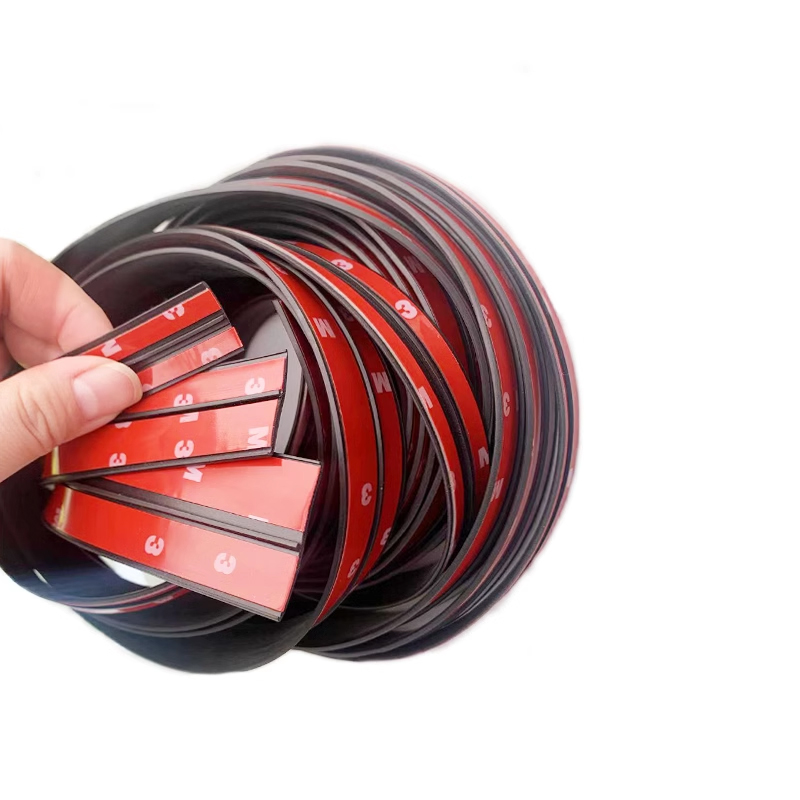 14/19/30/35mm Rubber 2/4/8M Car Door Edge Sealing Strip Roof Windshield Sealant Protector Window Seal Sound Insulation Sticker