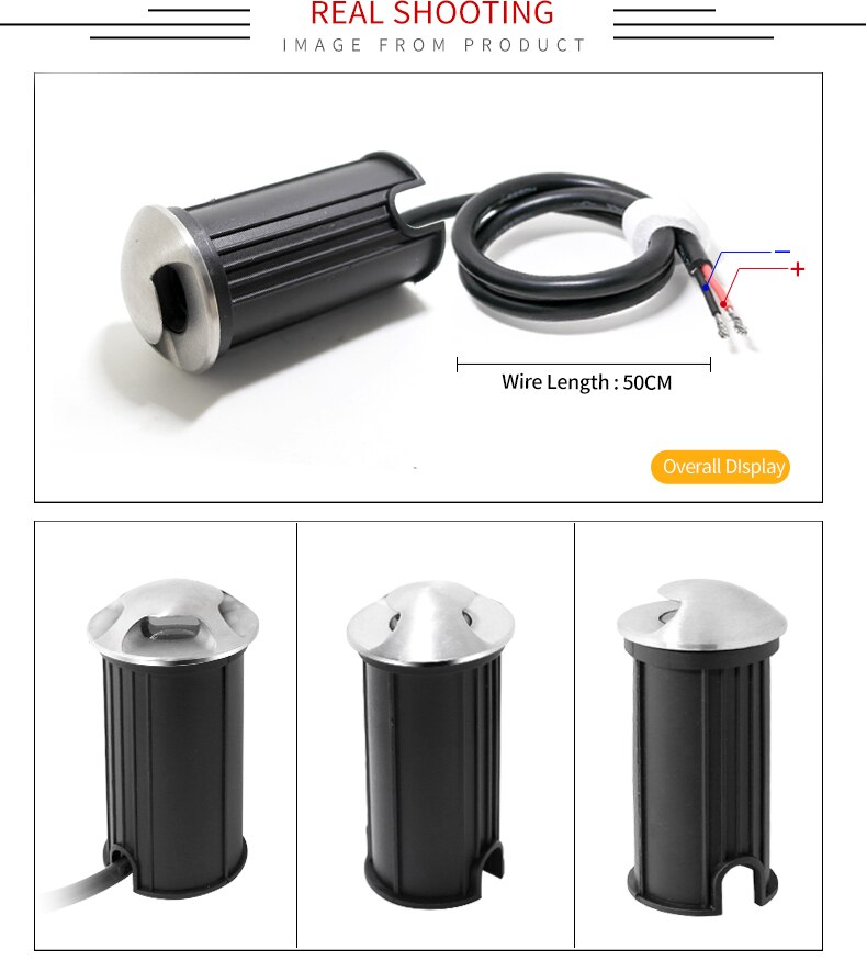 IP68 AC12V/24V 1W Ondergrondse Lamp Licht Wandlamp Led Dek Licht Led Gazon Ingegraven Licht warm Wit Wit Rood Gree Blauw