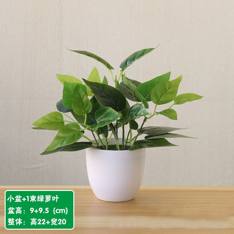 22cm artificiel vert aneth persan feuilles plantes bonsaï maison salon balcon bureau décoration blanc en pot plantes bonsaï