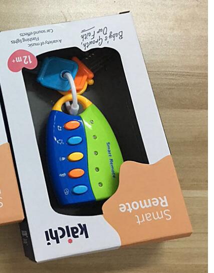 Simulation Car Key Toys Simulation Car Sound Remote Control Electronic Music Key Group Toys: Blue