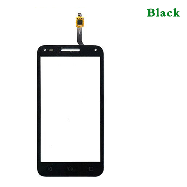 5,0 "para Alcatel One Touch U5 3G 4047D 4047G 4047 OT4047 OT4047D Sensor de pantalla táctil Panel de lente de vidrio exterior: black No Tool
