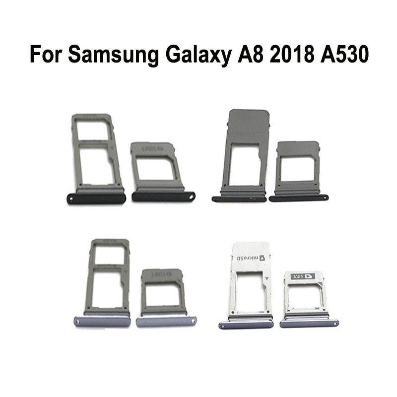 Telefoon SIM Lade Voor Samsung A8 A530 A530F Galaxy A8 A530N A530W Originele Behuizing Micro SD Card Tray adapter Houder