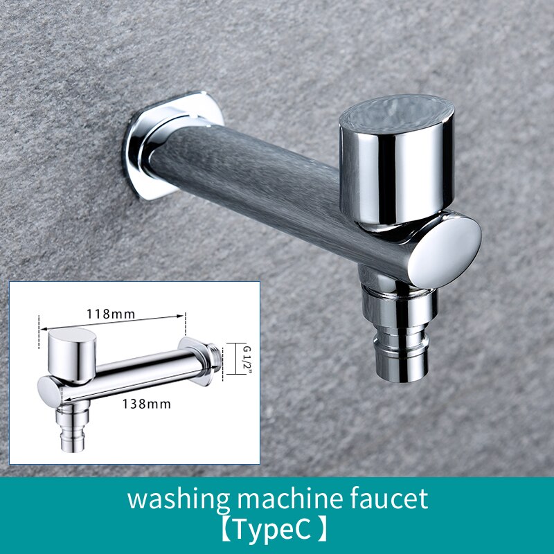 Washing Machine Faucet Home Washing Machine Tap and Garden Bibcock Outdoor Mop Pool Bibcocks