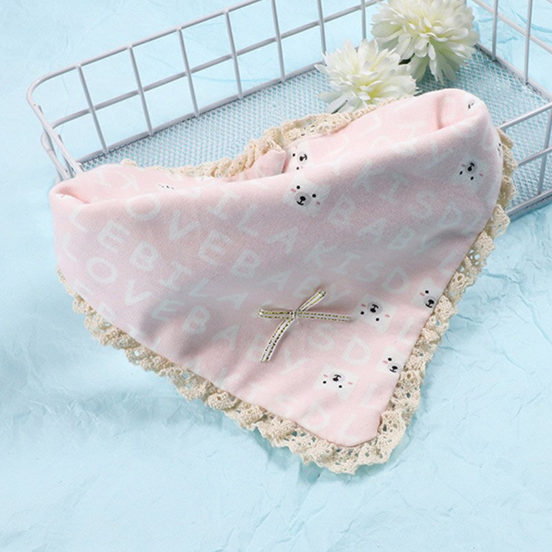 Babero de algodón suave para bebé, Bandana de encaje de princesa, babero triangular para bebé, eructo para niño pequeño, toallas de Saliva, artículos de alimentación para bebé: 4