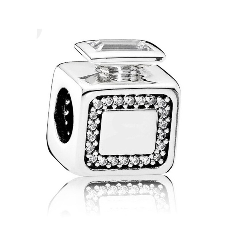 Spinning Hearts Signature Scent Shopping Handbag Logo Ball Charm 925 Sterling Silver Beads Fit Bracelet DIY Jewelry: P-D-844