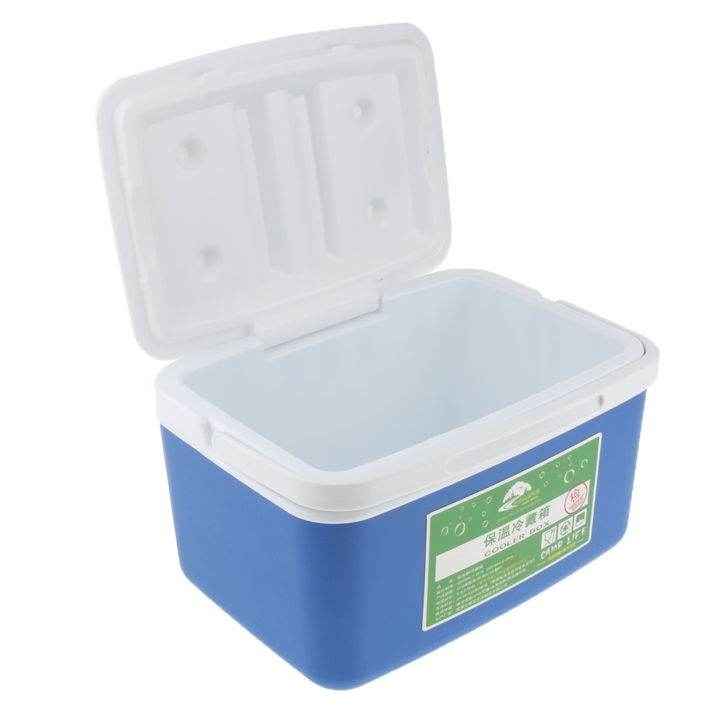 Outdoor Ice Bucket Drinks &amp; Food Cooler Box Insulated Box 8L for Home Car Outdoor BBQ Picnic Fishing Camp Cooking Supplies
