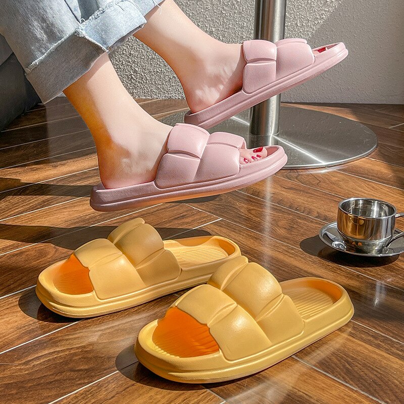 Dikke Platform Cloud Slippers Zomer Strand Schoenen Eva Zachte Zool Slide Sandalen Antislip Huis Badkamer Schoenen
