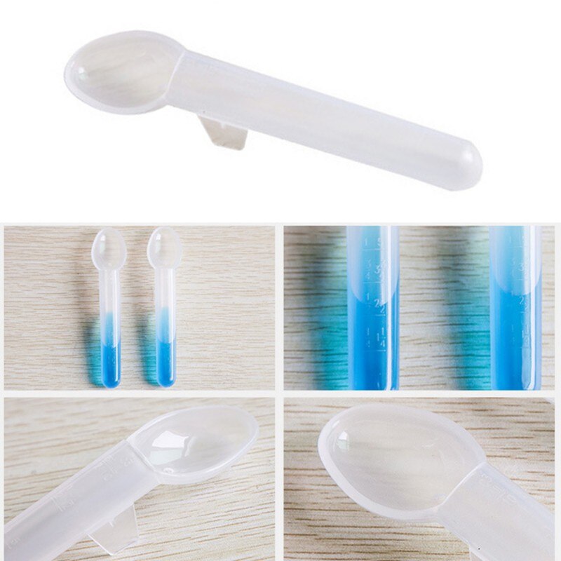 Spædbørnsmad dispensering sutteflaske ske silikone squeeze feeder redskaber 10ml 132