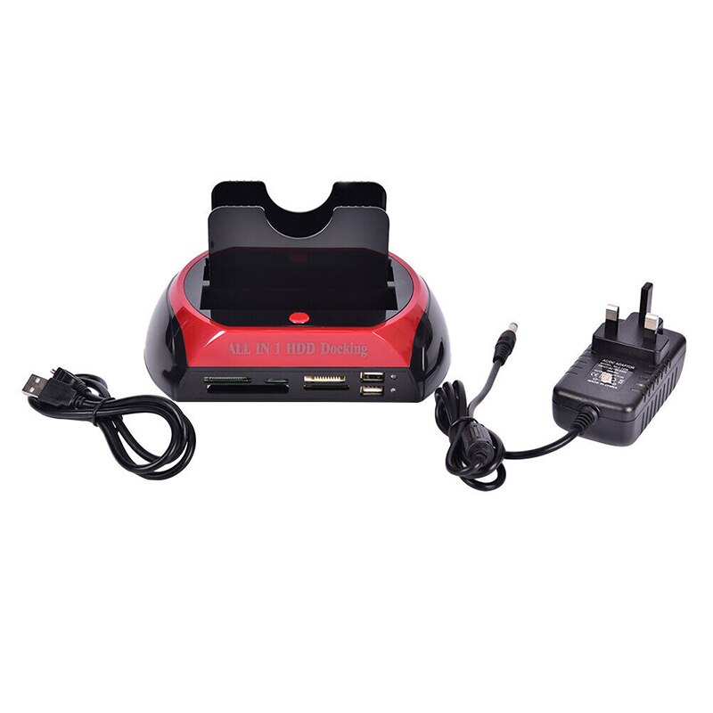 Mobile HDD Docking Station Multifunction Dock Dual Hard Drive Card Reader Upgraded Hard Drive Station Laptop Accessories