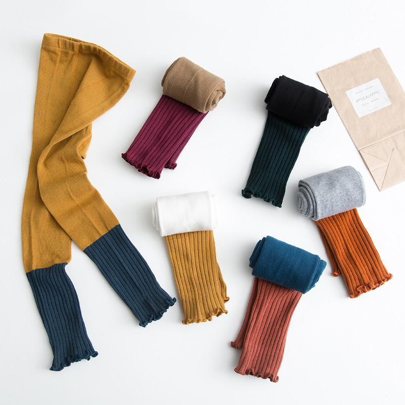 Våren flicka leggings småbarn baby basbyxor byxor sommar bomull baby leggings barn fritidsbyxor