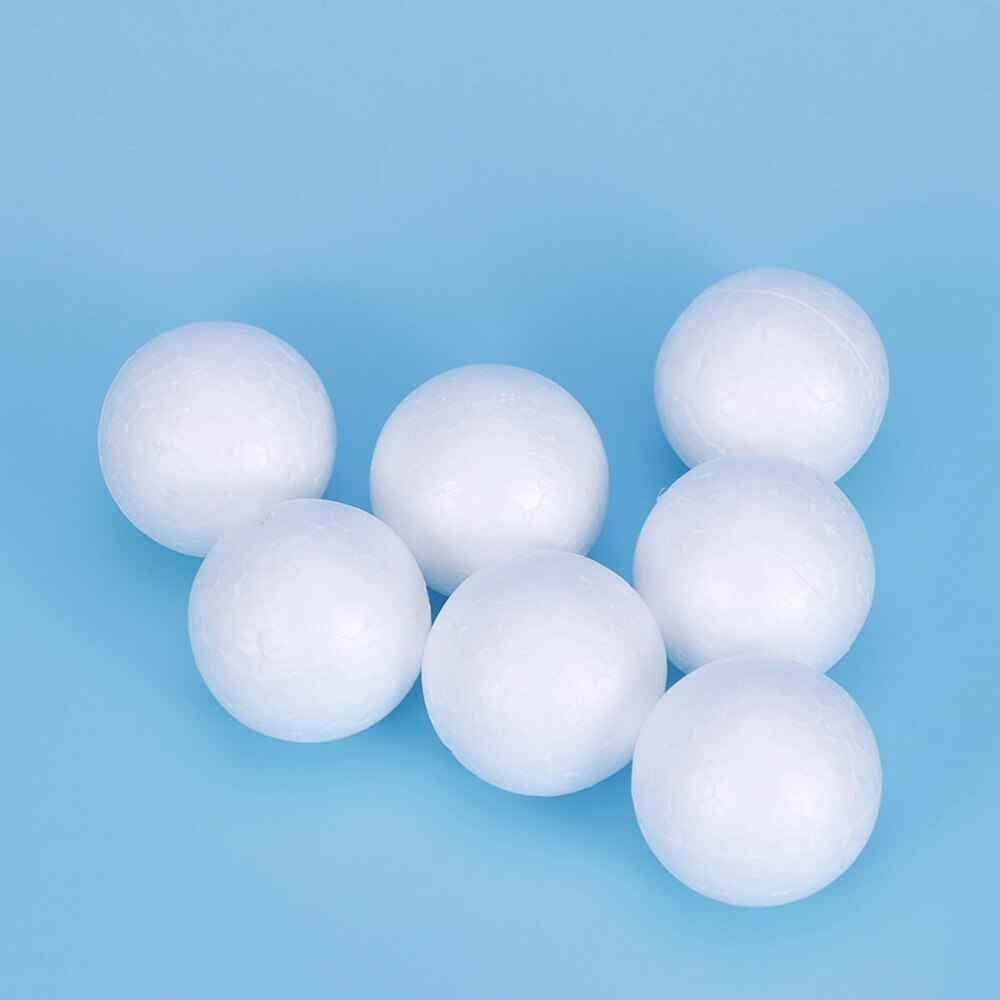 100pcs Foam Ball Useful Practical Stylish Solid Polystyrene Foam Balls White Foam Balls Decorative Foam Balls