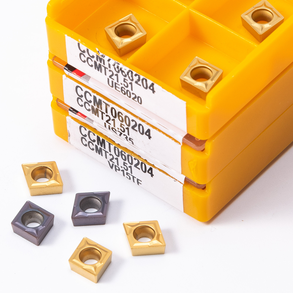 10 pces ccmt060204 ue6020 vp15tf us735 carboneto de torneamento interno ferramenta ccmt 060204 torneamento inserção ccmt0602 torno ferramenta