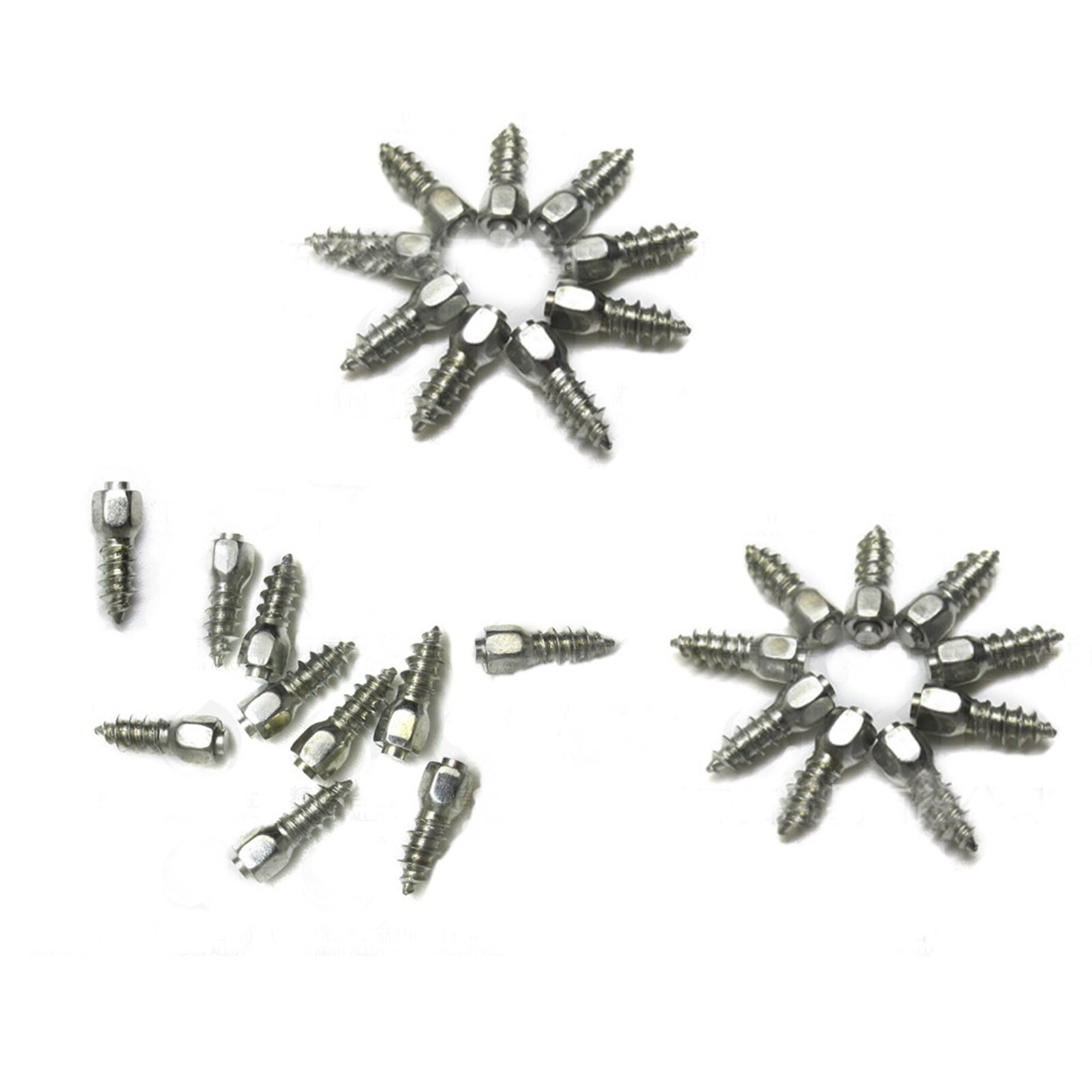 100 stuks winterbanden spikes autobanden spikes schroef sneeuw spikes antislip schroef stud afwerking voor auto motor suv atv vrachtwagen auto schoenen