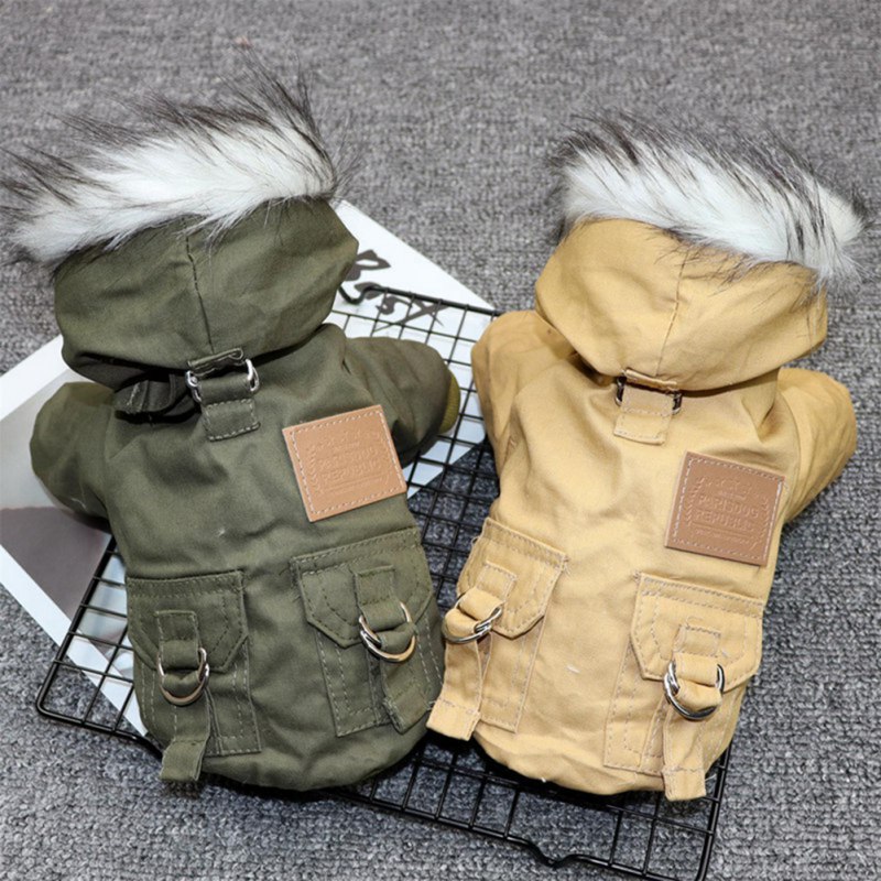 Ropa para perros, abrigo de invierno para cachorros, chaqueta para perros pequeños y medianos, sudadera gruesa y cálida con capucha para Chihuahua y Yorkies, ropa para mascotas
