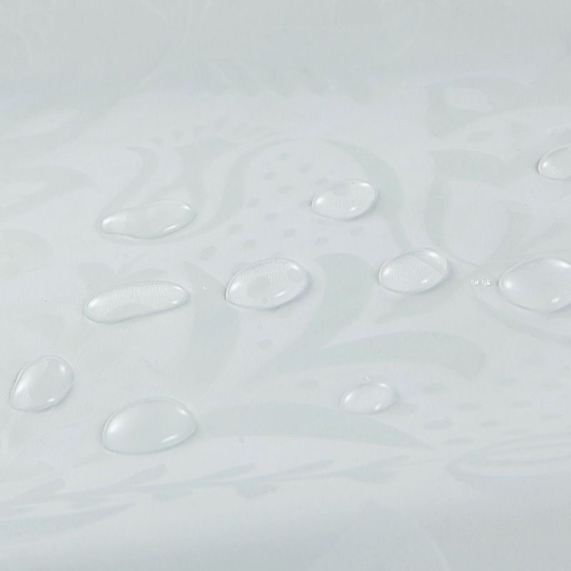 Rideau de douche blanc imprimé Floral, 200cm, pour salle de bain, tissu Pvea, luxe, Style romantique, imperméable, pour salle de bain