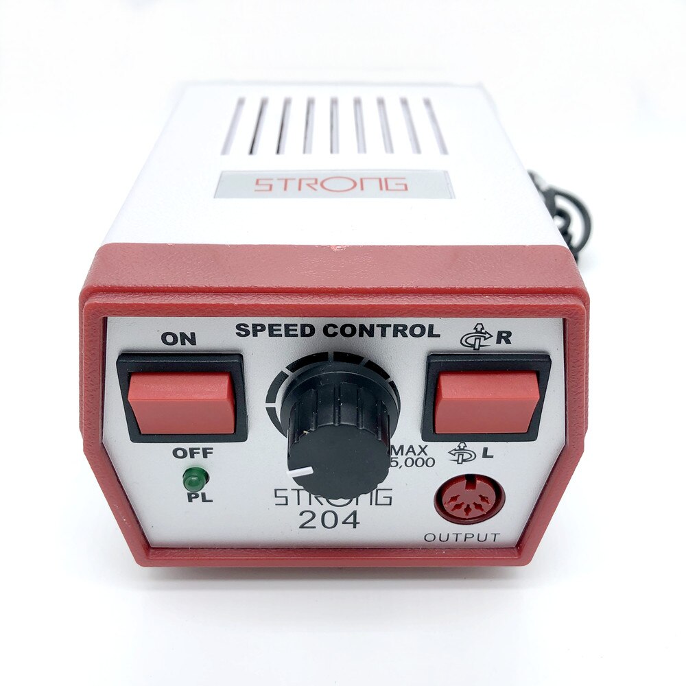 65W Starke 210 90 204 Power Control Box Für 102L 105L Micro motor Handstück Maniküre Pediküre maschine Elektrische Nagel bohrer: 204 red / US
