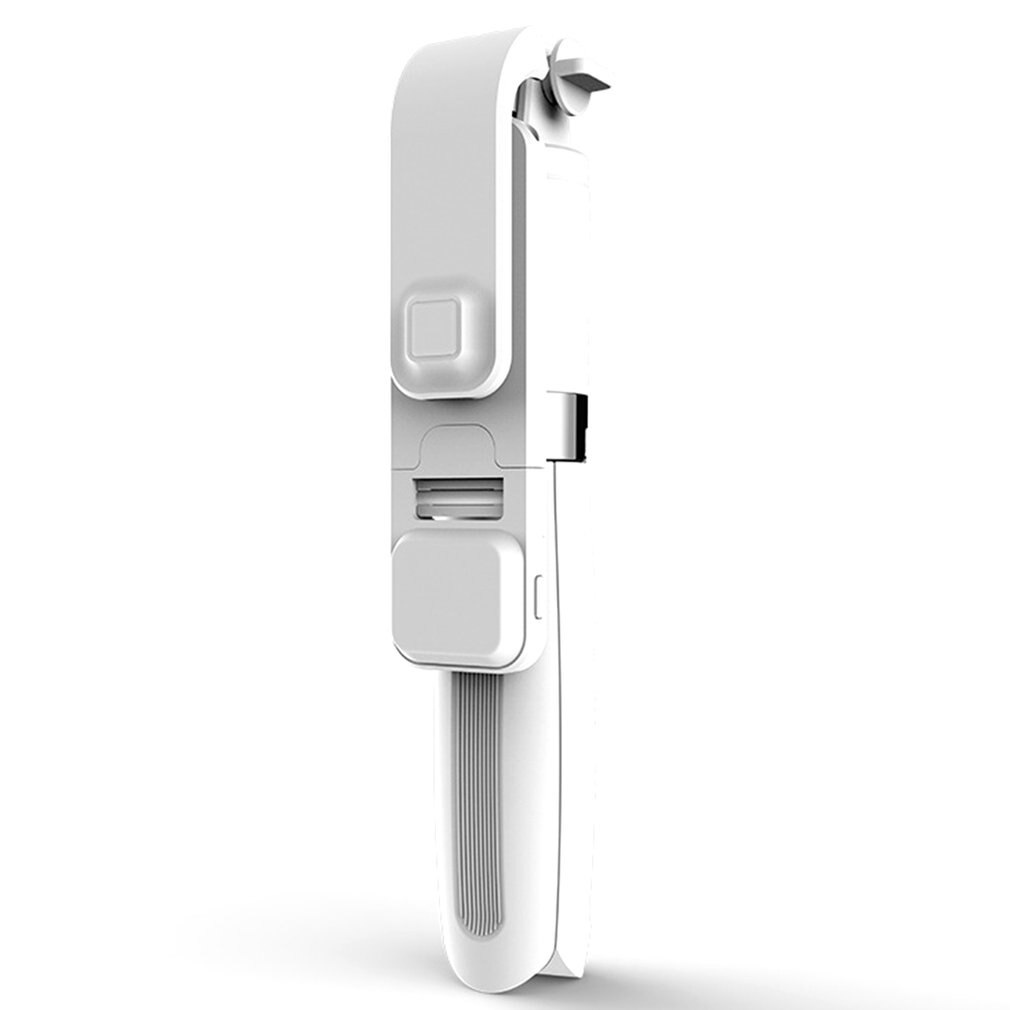 Selfie Stick Tripod Q02S 4.0 - 102cm Extendable with Fill Light & Remote for Smartphones: White