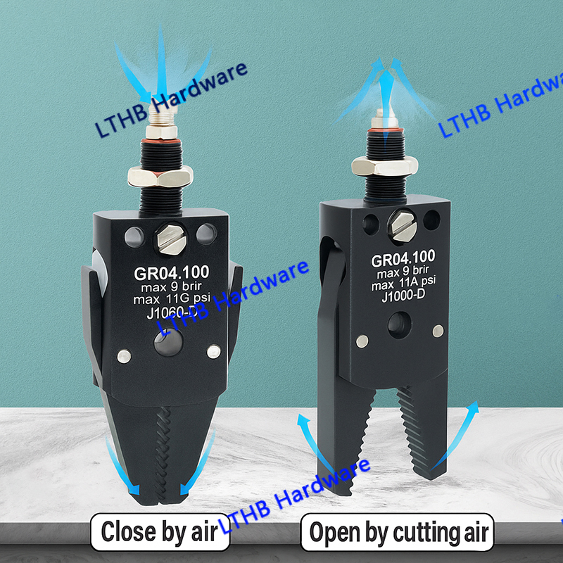 Pneumatische Grijper Manipulator Armatuur voor Spuitgieten Grijpen Met Sensor Schakelaar Water Uitloop Clip Robot Arm Arm Armatuur Cilinder