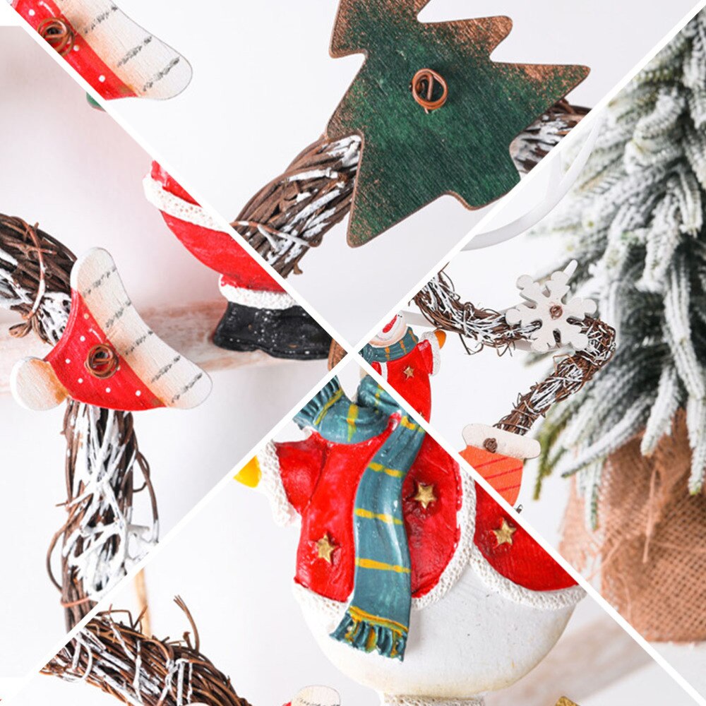 1Pc Decoratieve Guirlande Deur Opknoping Hanger Kerst Accessoires Voor Party Kerst Thuis