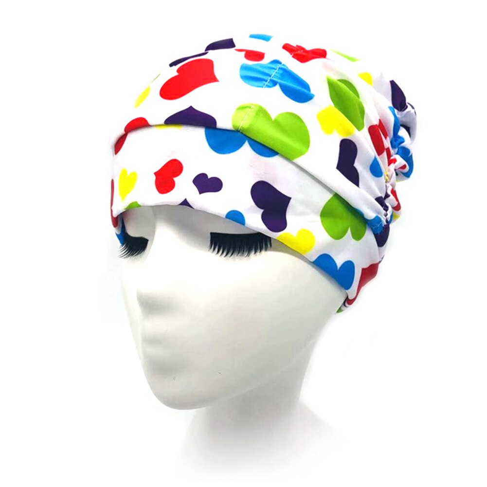 Unisex Turban High Elasticity Swimming Cap Sports Printed Long Hair Nylon Stretch Soft Beach Swim Pool Non Slip Adults Bathing: 5