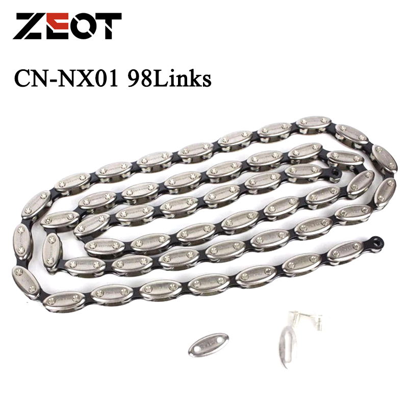 Shimano NX01 Single Speed Olive Bike Chain 98Link NX01 Fixed Gear Mountain Bike Road Bicycle Chain With Magic Button