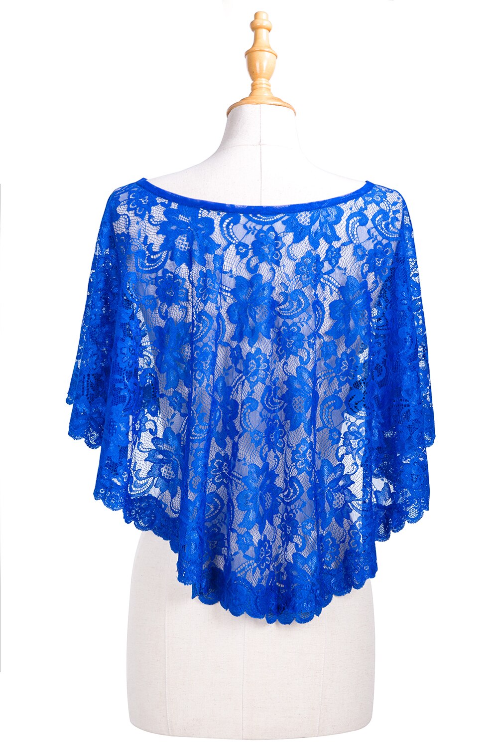 été dentelle mariée mariage boléro mariée opéra soirée fête de bal Costume Capes bleu Royal rouge vestes foulard de tête pour femme