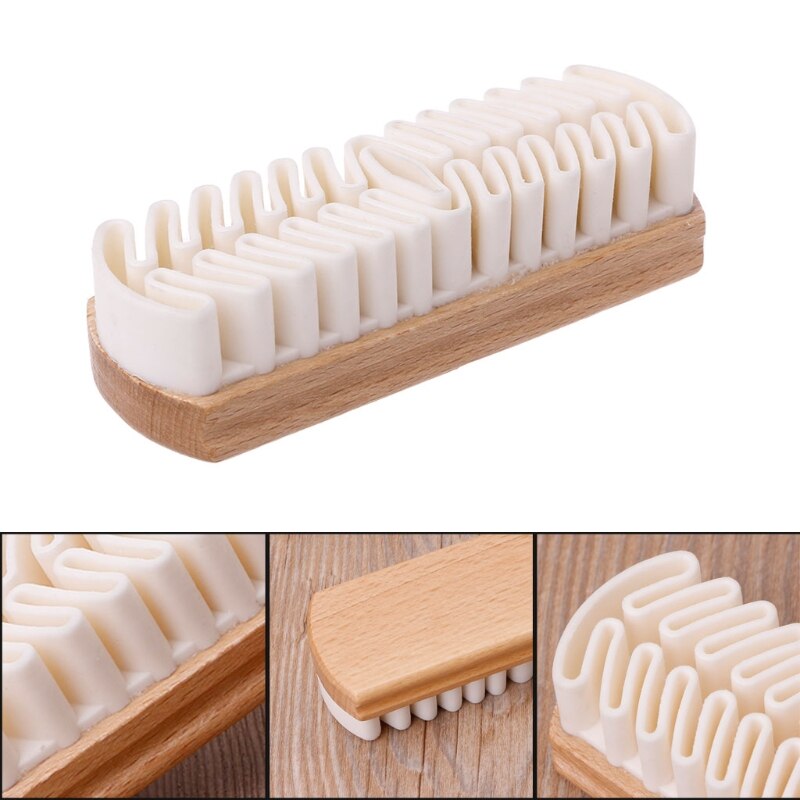 Top Wooden Rubber Crepe Brush Shoes Leather Scrubber F Suede Boots