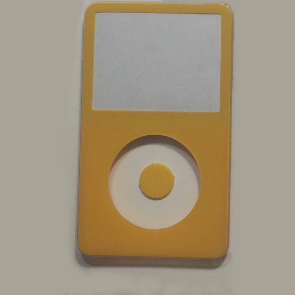 Pour iPod 5ème vidéo rouge noir blanc jaune violet bleu Transparent couverture avant avec bouton