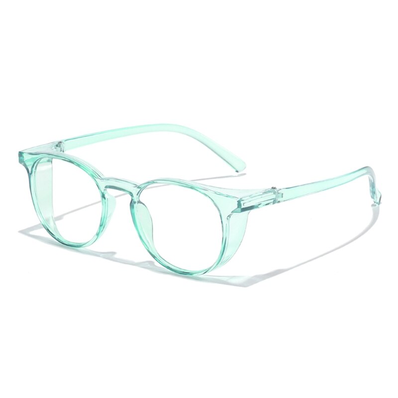 Blue Light Blocking Glasses for Women Men,Safety Goggles, Rectangle Glasses Frame Clear Lens: Green