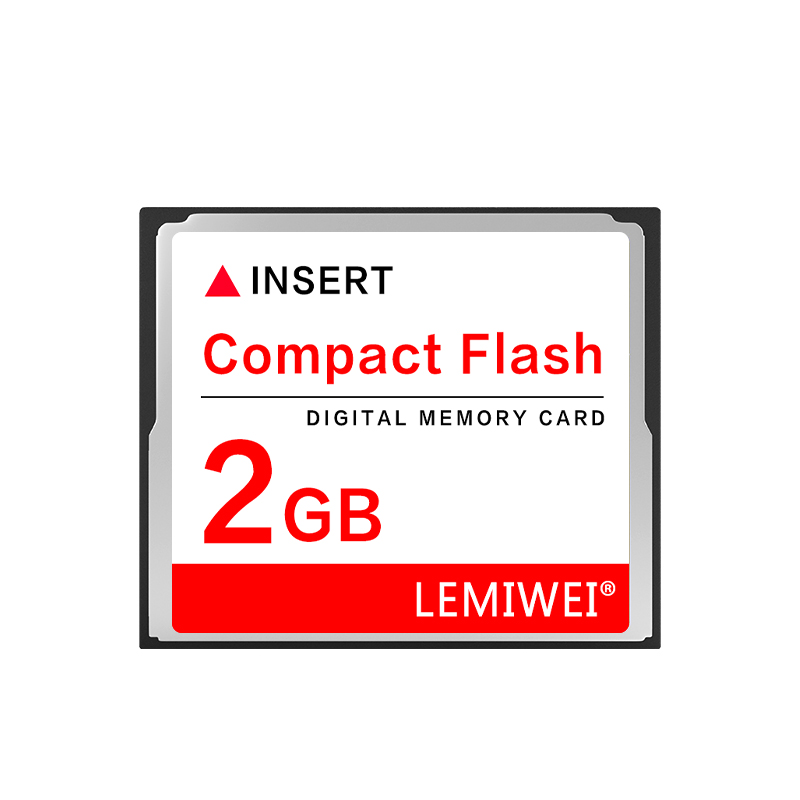 Cartão de memória Lemiwei 256MB 512MB Cartão flash compacto 1GB 2GB 4GB Cartão CF 8GB 16GB 32GB 64GB Cartão Compactflash para câmera: 2 GB