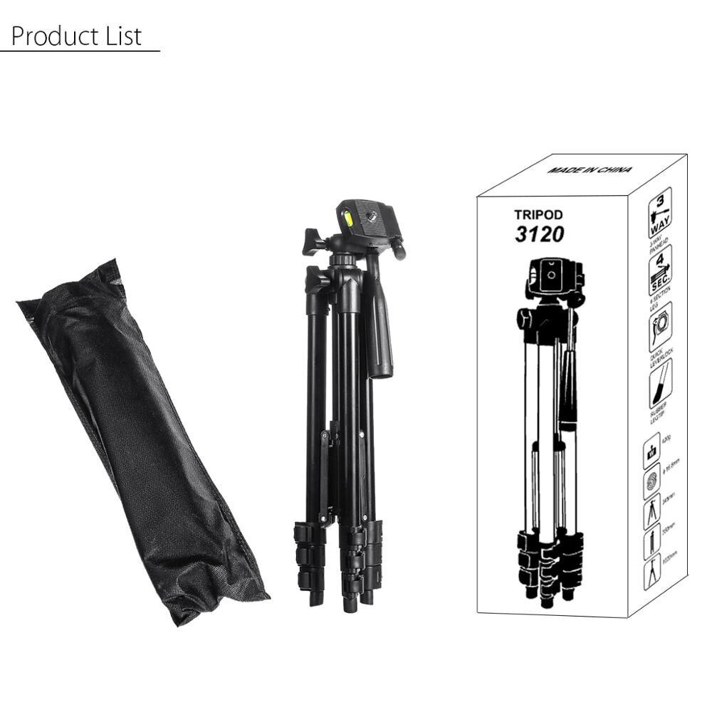 40 inch Tripod 4 Sections Lightweight Tripod Portable Tripod for Canon for Nikon for Sony Camera for Gopro Action Camera: Black