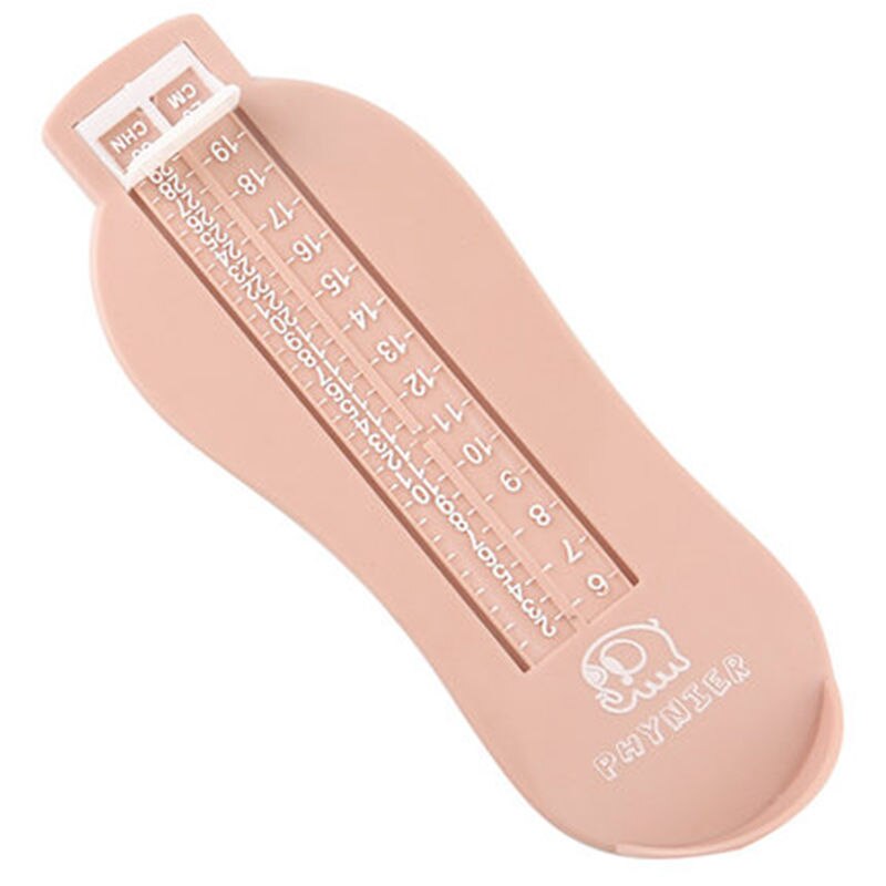 Baby Fußmesslineal - Kinder Schuhgröße Fußlängenmesser - Kunststoff Kleinkind Fuß Passform Tool: Rosa