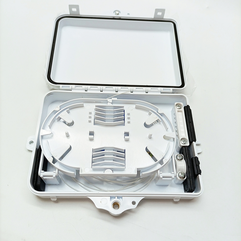FTTH Core Termination 4 Port Optical Fiber Distribution Box FTTX Fiber Optic Splitter Box