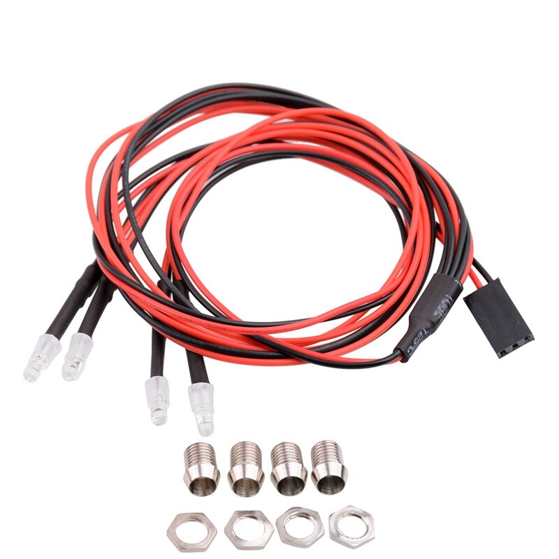 3Mm Model Auto Koplampen 2 Led Verlichting Voor Model Drift Afstandsbediening Auto Rc Accessoires