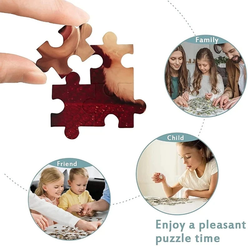 The waterfall house bridge puzzle, 500/1024 pieces – a challenging family game for playrooms, bedrooms, home decoration, and as