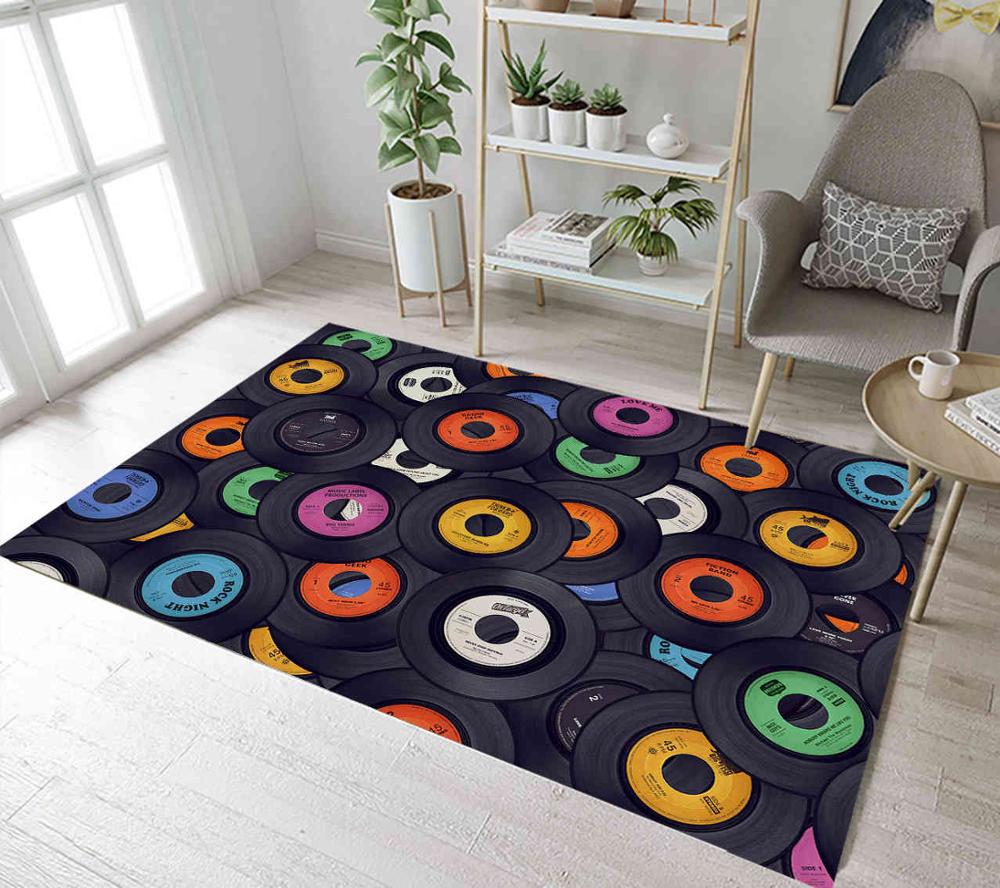 Sjove vinylplader tæpper og tæpper til børn baby hjem stue skridsikker soveværelse gang yoga køkken dør gulv bademåtter: Fdd 2648 / 150cm w  x 100cm l