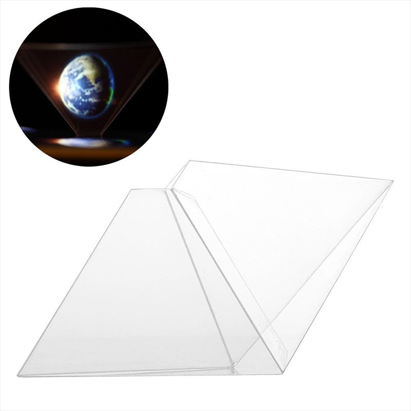 3D Holographic Hologram Display Pyramid Projector Video For 3.5-6.5"Smart Phone