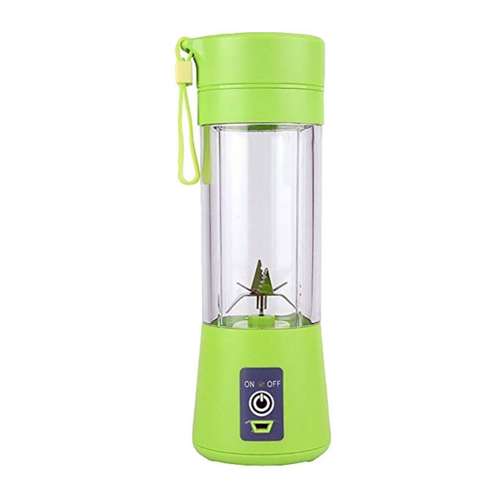 Portable Blender Mini Portable USB Chargeable Household Fruit Juicier Cup Squeezer Mixer Machine Manual Juicers kitchen: Green