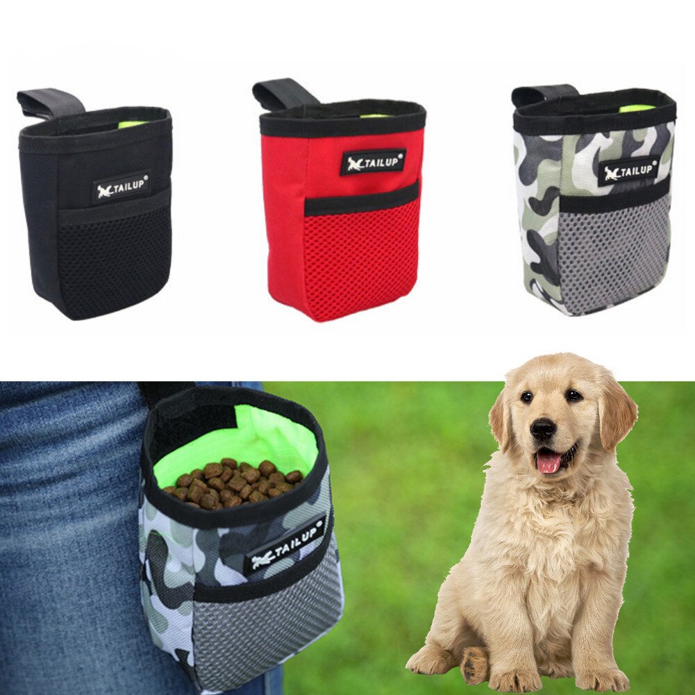 Mini bærbar træning hund snack taske udendørs kæledyr leverer stærk slidstyrke stor kapacitet hvalp snack belønning talje taske