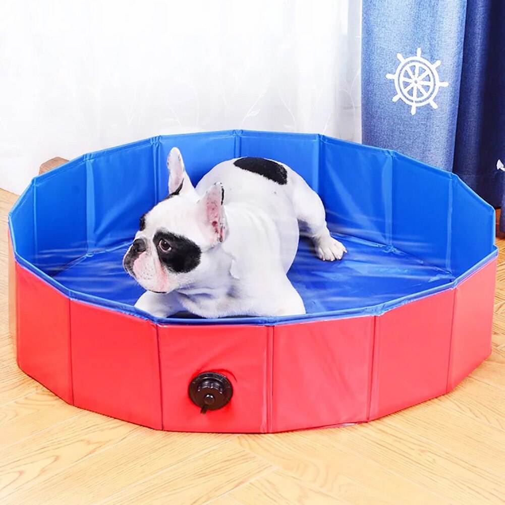 Foldable Dog Pool Foldable Pet Gog Swimming Pool Dog Puppy Cat Inflatable Water Play Bathing Tub Portable Pet Swimming Pools