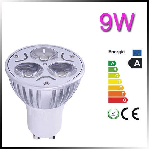 1 kpl himmennettävä led  gu10 9w epistar led 110v 220v lämmin valkoinen/ puhtaan valkoinen/viileä valkoinen/ spotlight lampun polttimo