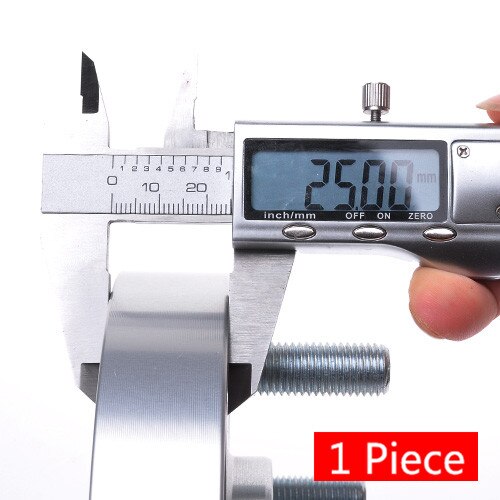TEEZE Auto Zubehör Aluminium Legierung 7075-T6 Spurverbreiterungen 4x108 CB 63,4mm für Fest 20mm Rad-Adapter 1 stück: Silber- Abstandshalter 25mm