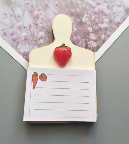 Handleliste kjøleskap magnet magnet kalender legge igjen en melding kjøleskap klistremerke post-den tavle tavle notater magnetisk tavle: Jordbær